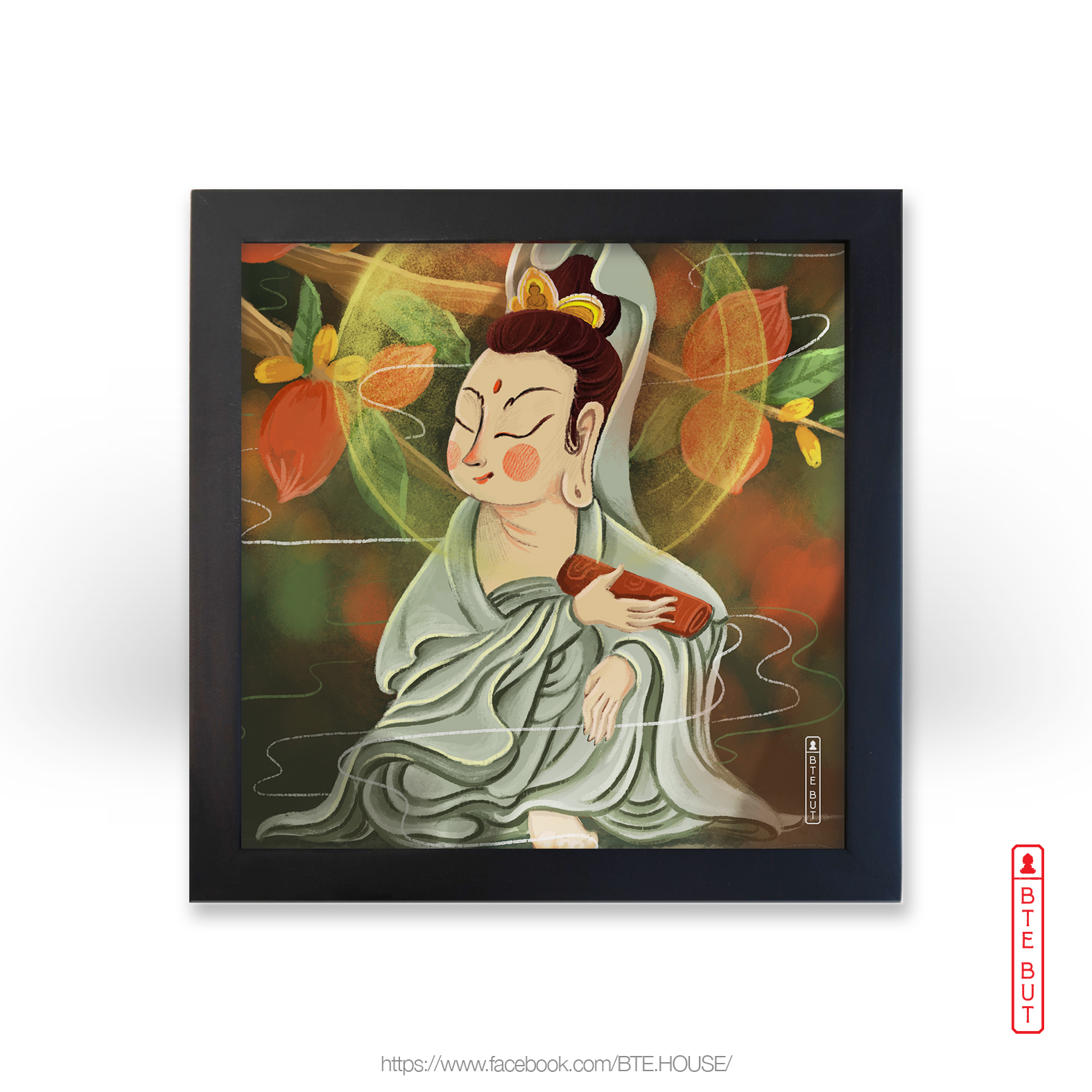 Tranh gieo duyên - Quán Tự Tại Bồ Tát