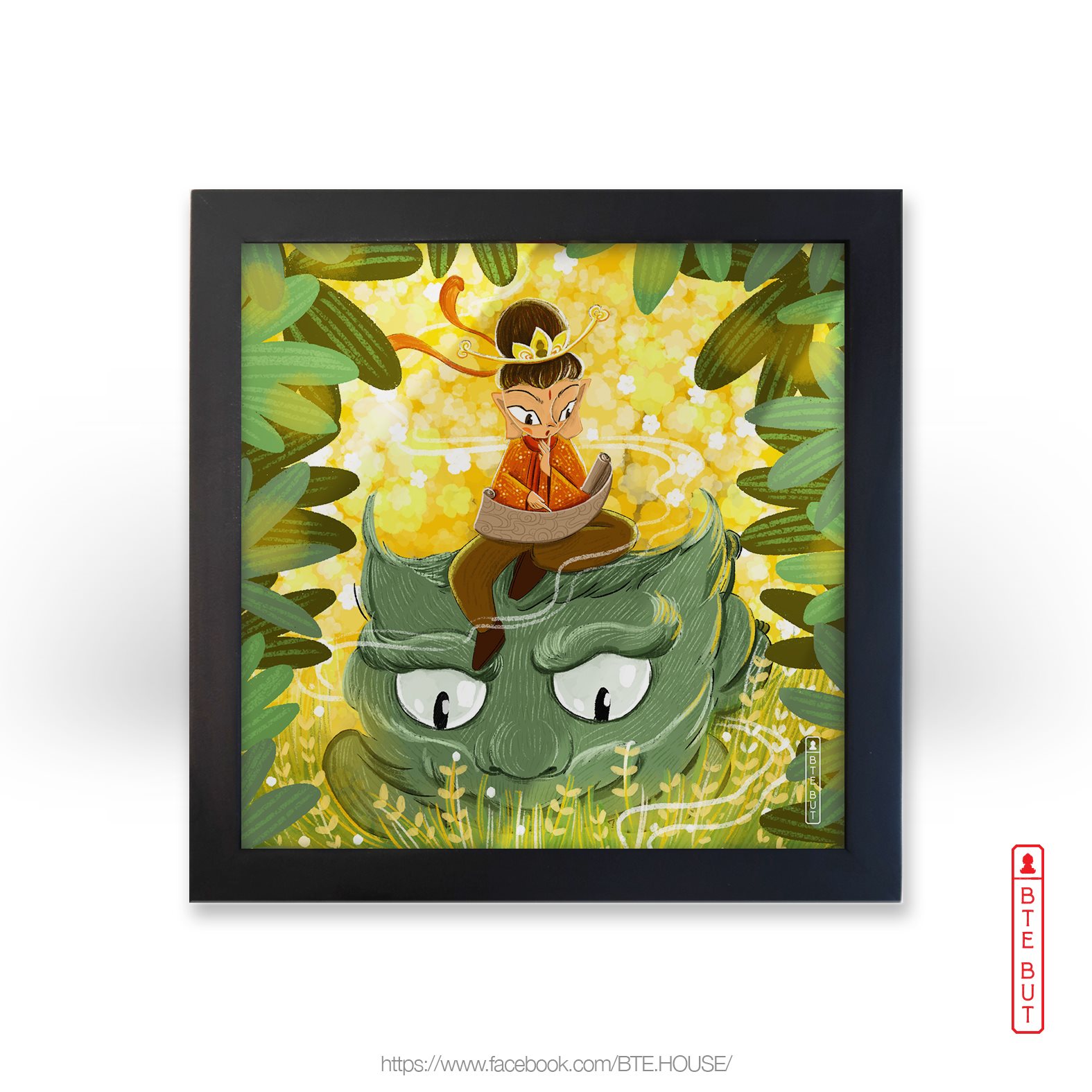 Tranh giấy Art - Văn Thù Sư Lợi Bồ Tát Bát Nhã Kinh