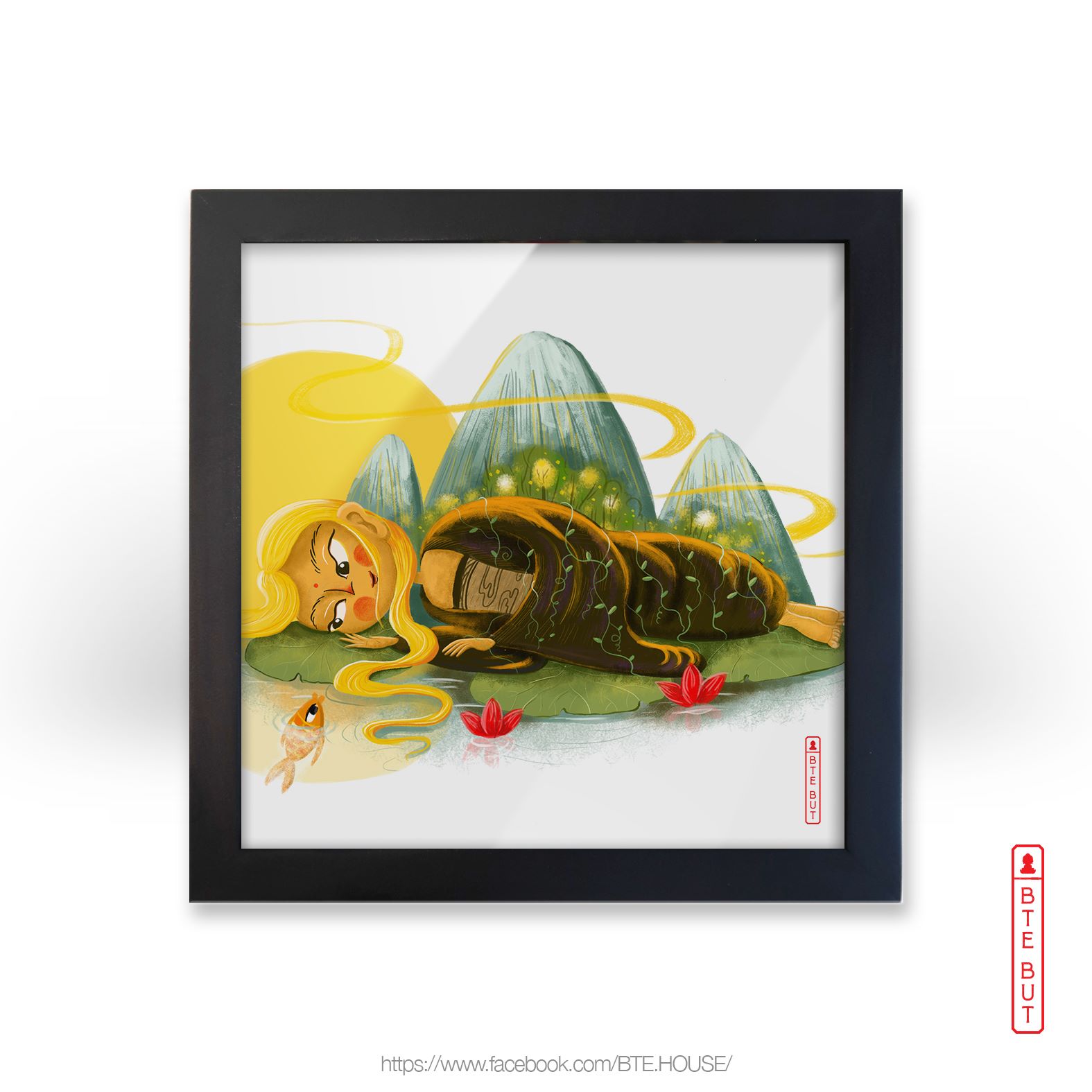 Tranh giấy Art - Quan Thế Âm Bồ Tát