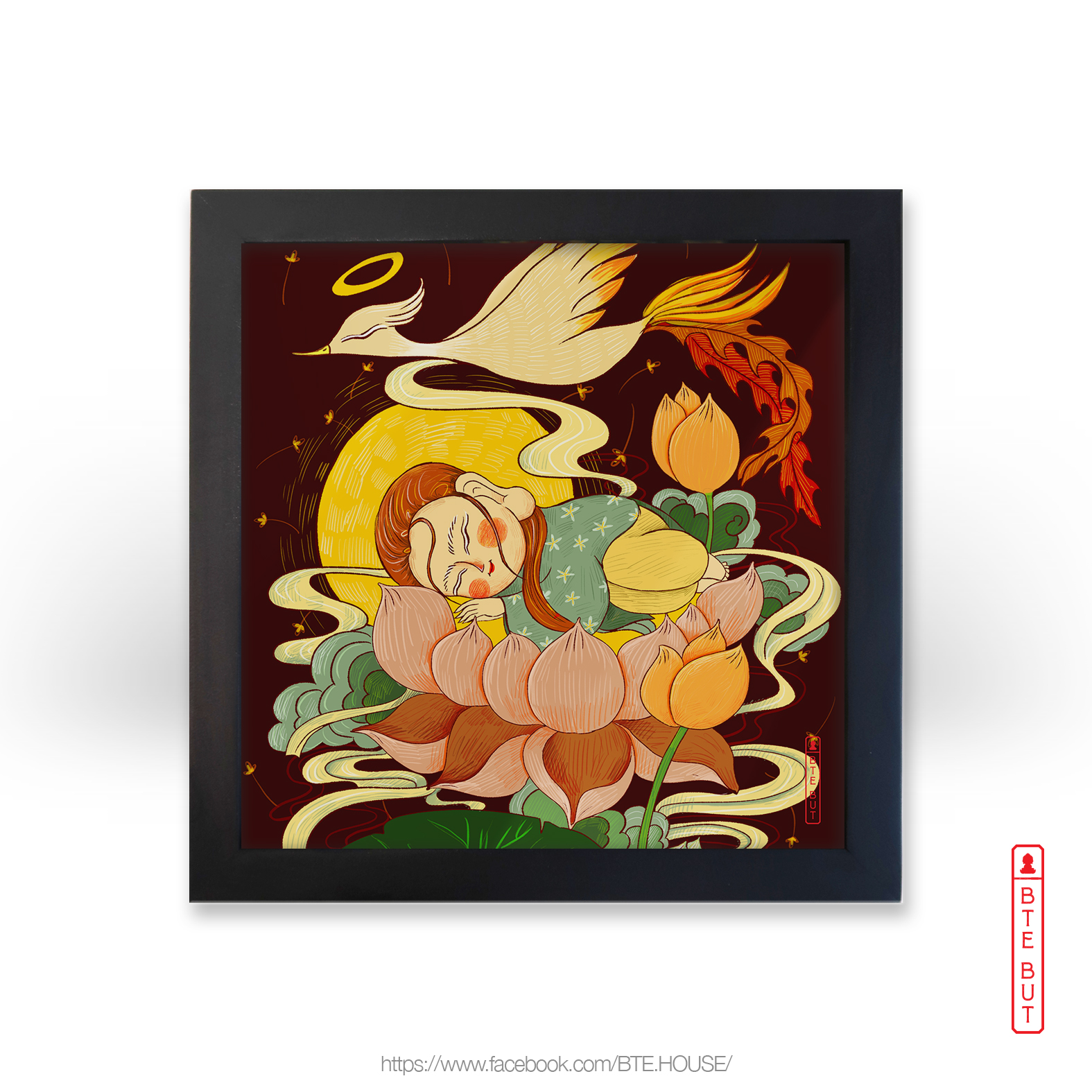 Tranh giấy Art - Liên Hoa Sanh