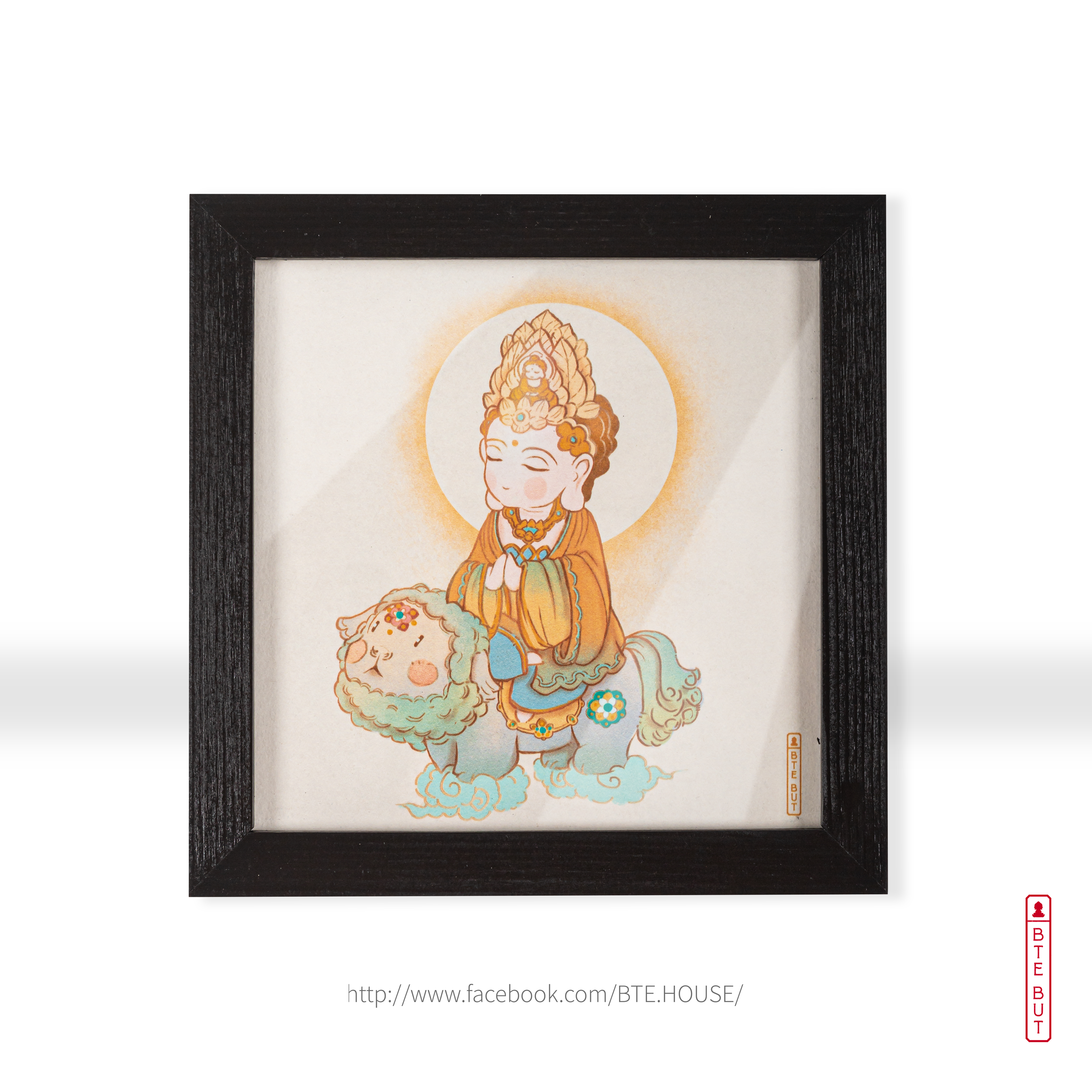 Tranh Giấy Art - Văn Thù Sư Lợi Bồ Tát