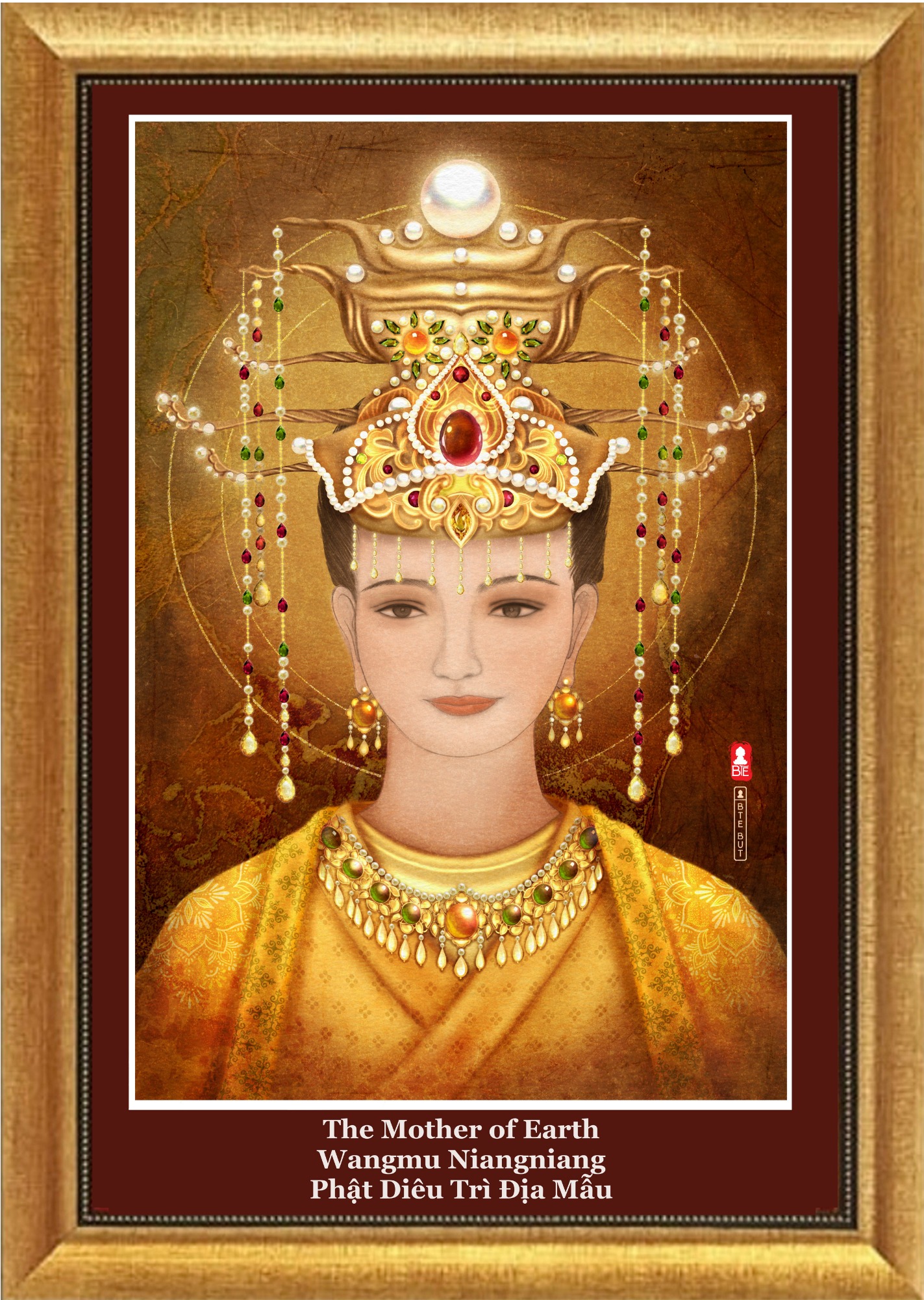 Tranh Canvas Thụy Sỹ - Mẹ Diêu Trì Phật Mẫu