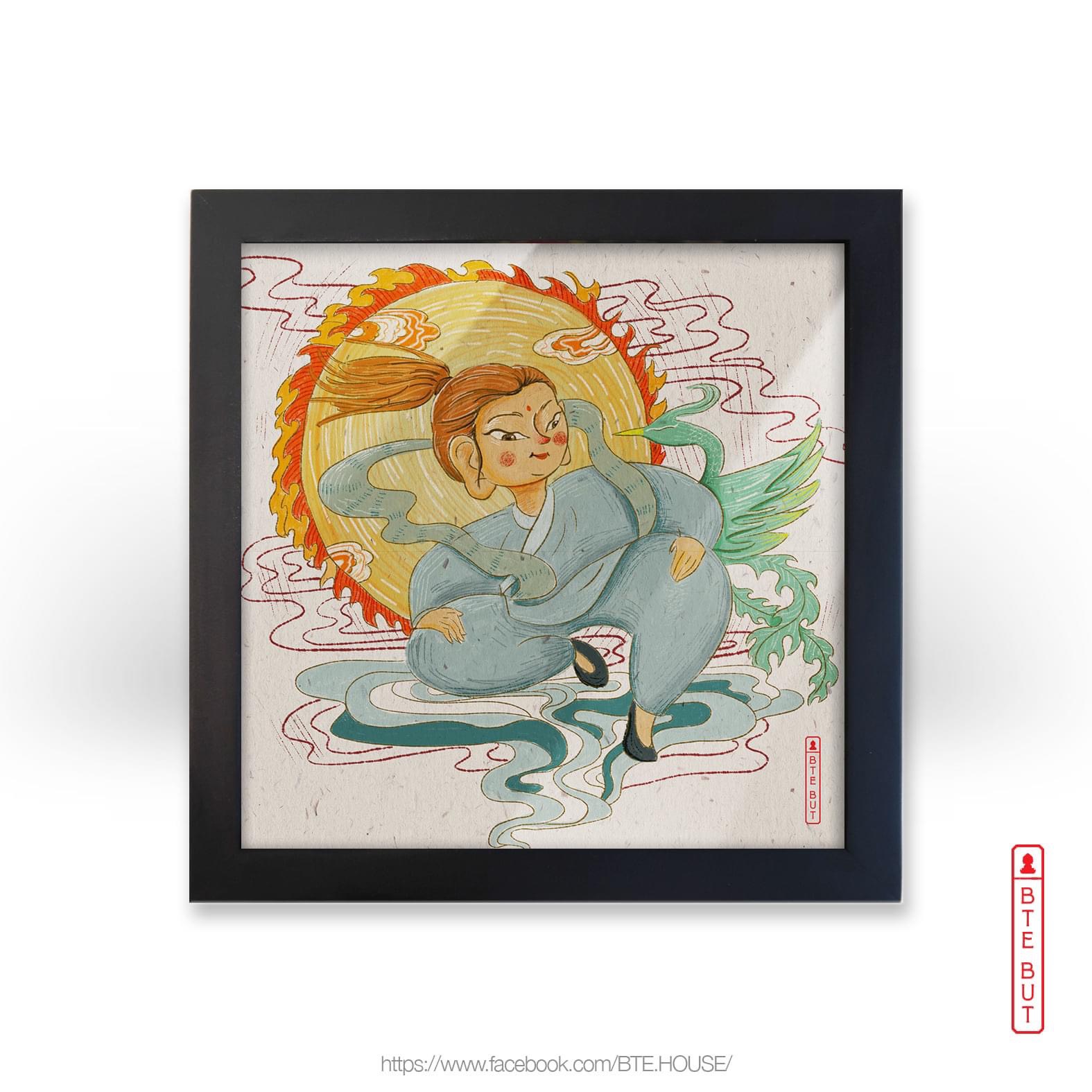 Tranh giấy Art - Quán Tự Tại Bồ Tát
